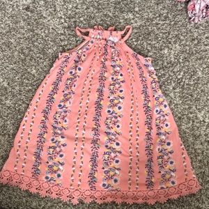 High neck spring dress closet closing